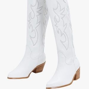 White cowboy boots - new with tags